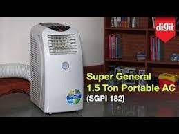 The lowest price of portable ac in pakistan is rs. Super General 1 5 Ton Portable Ac Sgpi 182 Overview Youtube