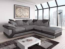 black grey dino large corner sofa