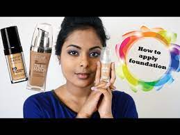 apply foundation tan indian skin
