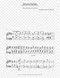 When playing the piano, several different pieces. Reconciliation Sheet Music For Piano Download Free Sheet Music Clipart 3416085 Pikpng