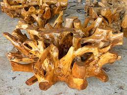 In a world of cookie cutter furniture this coffee table is truly a welcomed treat. Teak Root Table Teak Root Coffee Table Large Alasgembol Indonesia Asia