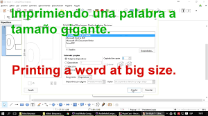 2.b Imprimendo una palabra a tamaño gigante. Printing a word at big size. (Caja-lámpara, Box-lamp). - YouTube