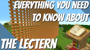 Find all the latest recipes to craft anything in minecraft. All You Need To Know About The Lectern In Minecraft Redstone Books Librarians And More Avomance 2 Youtube