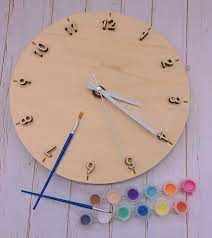 Diy Wooden Wall Clock Kit Diy Painting