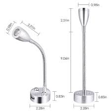 Wall Mount Standing Lamp Dimmable 360