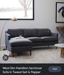 west elm hamilton sofa sectional in