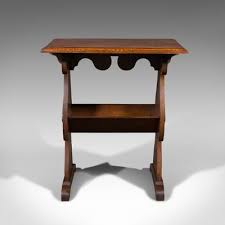 Oak Readers Stand Or Side Table 1910