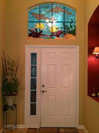 Stained Glass Window Above Front Door