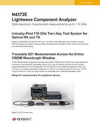 n4372e lightwave component yzer