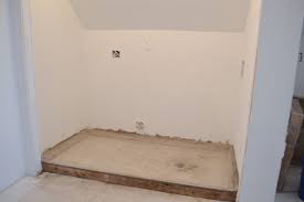 A Concrete Floor In The Laundry Closet