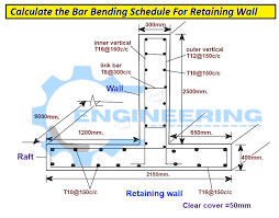Bar Bending Schedule For Retaining Wall