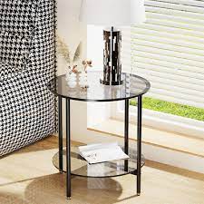 Glass End Table Cocktail Tables W