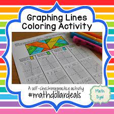 Math Dyal Graphing Lines Coloring