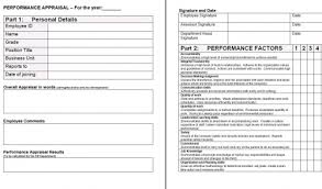 Peformance Appraisal Form