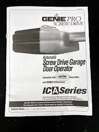 genie pro drive ica series garage