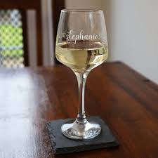 Personalised Engraved Tallo Wine Glass