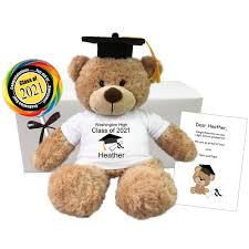 Graduation stuffed animal near me. Personalized Graduation Teddy Bear Gift Set 13 Bonny Bear Say It With A Stuffed Animal