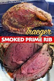 perfectly smoked traeger prime rib
