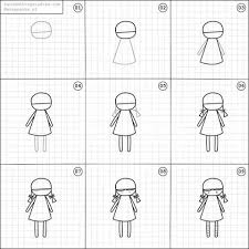 Learn how to draw step by step in a fun way!come join and follow us to learn how to draw. Random Things To Draw On Instagram How To Draw A Doll Doll Drawing Art Drawings For Kids Easy Drawings