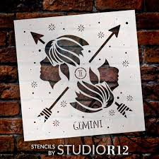 gemini zodiac stencil by studior12 diy