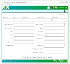 Access Employee Training Database Template Free Download