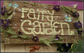 Fairy Garden Sign Mom Off Track
