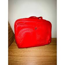 p n p red makeup bag with zipper