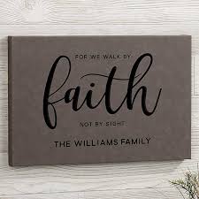 Walk By Faith Personalized Leatherette