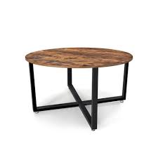 Industrial Round Coffee Table With