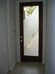 Abstract Etched Glass Doors Glass