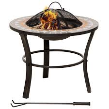 Outsunny 60cm Outdoor Fire Pit Table