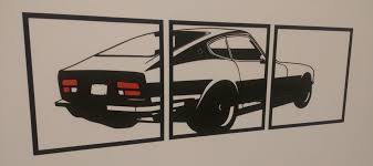 3d Printed Datsun 2d Wall Art By