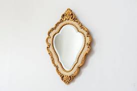 Ornate Golden Accent Mirror Decorative