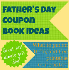 Fathers Day Coupons Perfect Gift Ideas From Kids