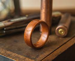 bentwood ring with hawaiian koa wood