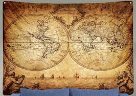 Buy Antique World Map Tapestry Ancient