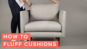 how to fluff cushions you