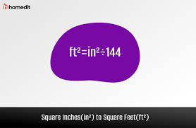 square inches to square feet conversion