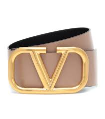 Valentino Garavani Vlogo Reversible Leather Belt