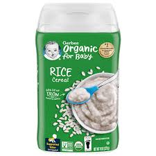 gerber organic rice cereal l gerber
