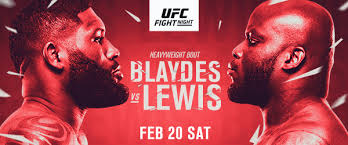 The main card starts at 8 p.m. Ufc Fight Night 184 2 Curtis Blaydes Vs 4 Derrick Lewis Media Day Odds Weigh In Combat World News
