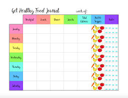 Printable Weekly Food Journal Magdalene Project Org