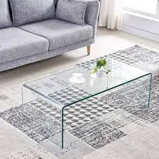 coffee tables tempered glass modern