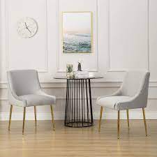 modern dining chairs set velvet
