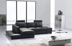 T35 Mini Sectional Sofa In Black Eco