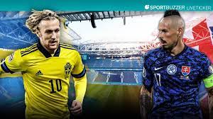 How you can follow the game live on tv, live stream and live ticker, spox shows you with this article. Em 2021 Sweden Vs Slovakia In Sportbuzzer Live Ticker
