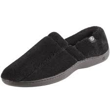 Isotoner Mens Microterry Slip On Slippers