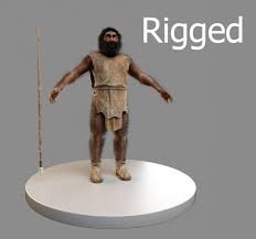 3d model neanderthal man