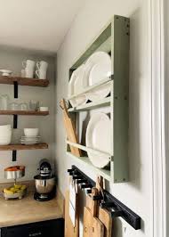 Wall Mounted Dish Rack Kitchen Shelf