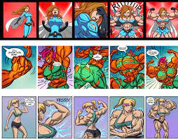 Various Female Muscle Growth mini-comics - GrowGetterComics